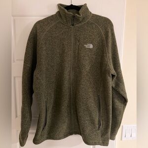 The North Face Men's Green Zip-Up Sweater